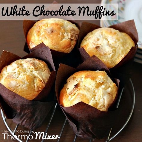 White Chocolate Chip Cupcakes, Recipes Using White Chocolate, White Chocolate Muffins Recipes, Green Tea White Chocolate Muffins, Muffins White Chocolate, Muffin Recipes Raspberry White Chocolate, White Chocolate And Raspberry Muffins, White Chocolate Chip Muffins, White Chocolate Raspberry Muffins