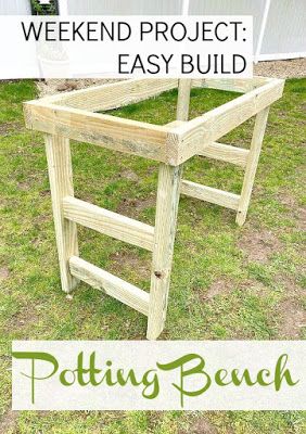 Diy Garden Table Potting Benches, Potting Tables Diy, Build Potting Bench, Diy Potting Table, Planting Bench, Potting Benches Diy, Potting Bench With Sink, Greenhouse Benches, Garden Work Bench