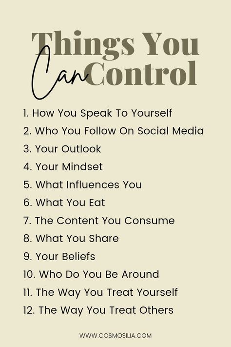 Things you can control Things I Have Control Over, Self Care Influencer, How To Gain Control Of Your Life, Things We Can Control, Self Control Quotes Mindset, Self Growth Quotes Personal Development, Self Improvement Tips Personal Development, Personal Improvement Quotes, Prioritizing Myself