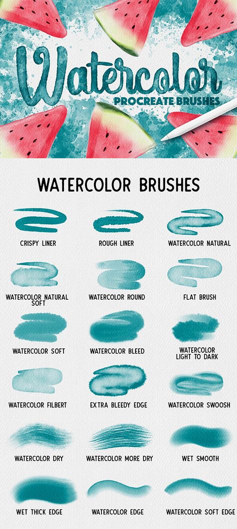 50 Best Procreate Brushes For 2021 - 43 Procreate Brushes Download, Lettering For Beginners, Brush Texture, Best Procreate Brushes, Procreate Ipad Tutorials, Free Procreate, Ipad Tutorials, Illustrator Brushes, Brushes Procreate