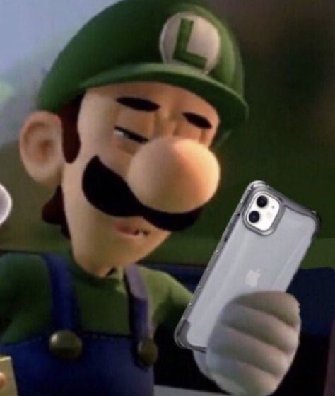 #meme #luigi #mario #mariomeme #memesdaily Super Mario Memes, Looking At Phone, Mario Funny, Mario Memes, Mario Y Luigi, Super Mario Art, Quality Memes, Mario Art, Mario And Luigi