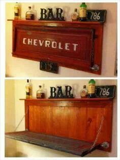 Love old tailgates! Tail Gate, Chevrolet Truck, Cool Wall Decor, Woman Cave, Deco Originale, Man Room, Man Caves, Man Cave Bar, Man Cave Garage