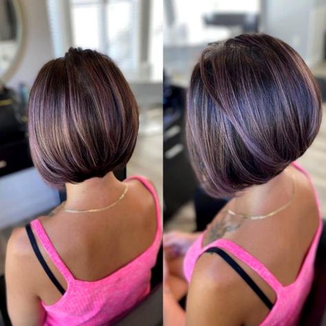 Long Stacked Bob Haircut, Medium Stacked Haircuts, Back Of Bob Haircut, Bob Haircut Back View, Bob Lung, Stacked Bob Haircuts, Bob Pendek, Short Stacked Bob Haircuts, Stacked Haircuts