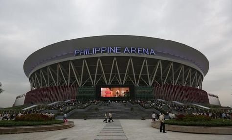 The Philippine Arena, billed as the world's biggest stadium, opened to the public Monday, July 18, 2014. Philippine Arena, Biggest Stadium, Indoor Arena, Philippine News, O2 Arena, Churches Of Christ, San Lorenzo, Cloud Gate, Trinidad