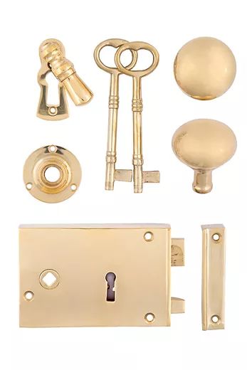 Colonial Period Brass Door Hardware Brass Door Hardware, Retirement House, House Updates, Lock Set, Antique Hardware, Vintage Cabinets, Window Hardware, Brass Door, Knobs And Handles