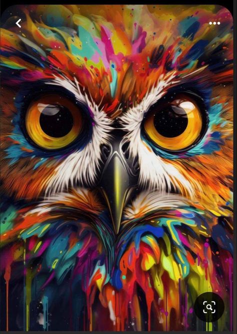 Colourful Owl Painting, Bright Animal Paintings, Abstract Owl Painting, Owl Canvas Painting, Owl Painting Acrylic, Owl Abstract, Owl Paintings, Carpet Ideas 2023, Colorful Animal Paintings