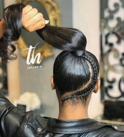 Ponytail Sleek, Ghana Cornrows, Straight Long Hair, Long Ponytail, Cornrow Braids, Weave Ponytail Hairstyles, Sleek Ponytail Hairstyles, Black Ponytail Hairstyles, Bun Styles