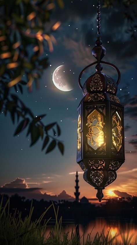 Hanging Glowing Ramadan celebration lantern lighting nature night. | free image by rawpixel.com / Darakoon Jaktreemongkol Iphone Sunset Wallpaper, Wallpaper Iphone Sunset, Moon Iphone Wallpaper, Ramzan Wallpaper, Lantern Photography, Mobile Wallpaper Iphone, Muslim Photos, Lantern Lighting, About Moon