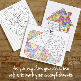 Prettiful Designs: Debt Payoff Coloring Pages - FREE Printable Credit Card Printable, Printable Credit Card, Budgeting Printable, Financial Journal, Credit Card Tracker, Credit Card Debt Payoff, Student Budget, Debt Payoff Printables, Future Planning