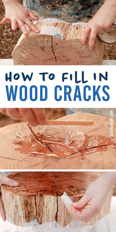 Filling Wood Cracks With Resin, How To Preserve Wood Logs, River Wood Ideas, Working With Resin And Wood, Raw Wood End Table, Using Epoxy Resin Projects, Epoxy Filled Wood Table, Cedar Wood Ideas, Wood Projects With Resin