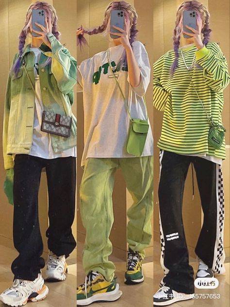 Nctzen Outfit, Nct Dream Concert Outfit, Colourful Streetwear, Nct Concert Outfit, Tiktok Streetwear, Nct Outfits, Nct Concert, Colorful Streetwear, Anime School