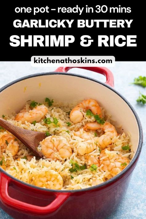 Shrimp Flavors, Shrimp And Rice Dishes, Shrimp And Rice Recipes, Shrimp Rice, White Rice Recipes, Vegetarian Instant Pot, Healthy Vegetarian Dinner, Rice Side, Rice Recipes For Dinner