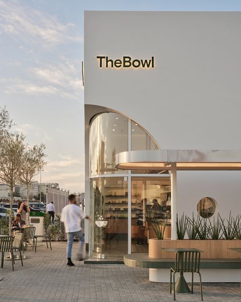 The Bowl by fortytwelve on Behance Cafe Exterior, Shop Facade, Coffee Shop Interior Design, Decoration Restaurant, Storefront Design, Cafe Shop Design, Coffee Shops Interior, Salon Interior Design, Coffee Shop Design