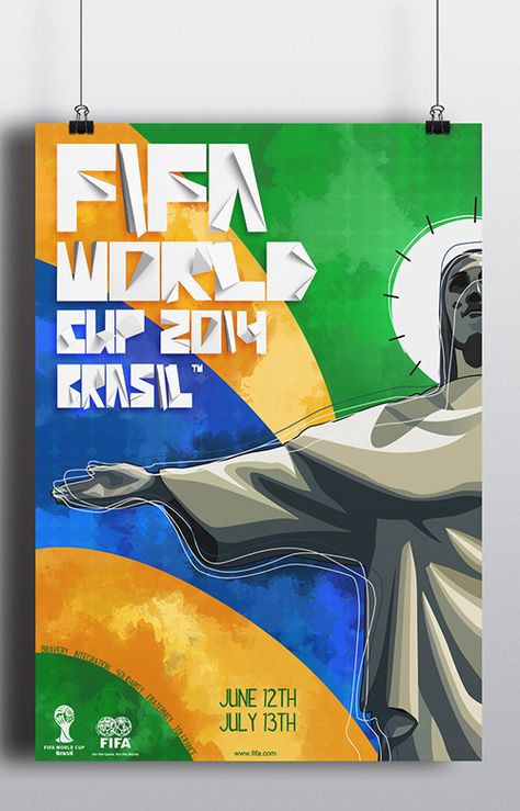 FiFa World Cup 2014 – Posters, Flyers and Illustrations Fifa World Cup Creative Ads, World Cup Ads Design, World Cup Poster Design, World Cup Design, Fifa Poster, World Cup Design Illustrations, Fifa World Cup Poster, Wc Poster, Brazil Design