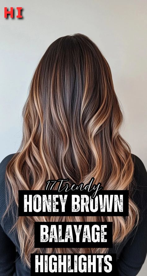 Looking for a natural yet trendy look? Honey brown balayage adds the perfect sun-kissed glow to brunette hair, blending warm tones seamlessly for a radiant finish. It’s ideal for brunettes who love soft, dimensional highlights. #HoneyBrownBalayage Honey Brown Balayage, Brown Balayage Highlights, Crochet Twist Hairstyles, Dimensional Highlights, Hair Blending, Balayage Straight Hair, Balayage Ideas, Stylish Ponytail, Fishtail Braid Hairstyles