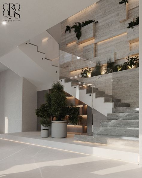 Get some inspiration O how to design your house stairs! Decor Under Staircase, Under Stairs Ideas Garden, Staircase Design Modern, Wall Texture Design, Bali House, Stairs Design Modern, Home Stairs Design, House Front Design, Under Stairs