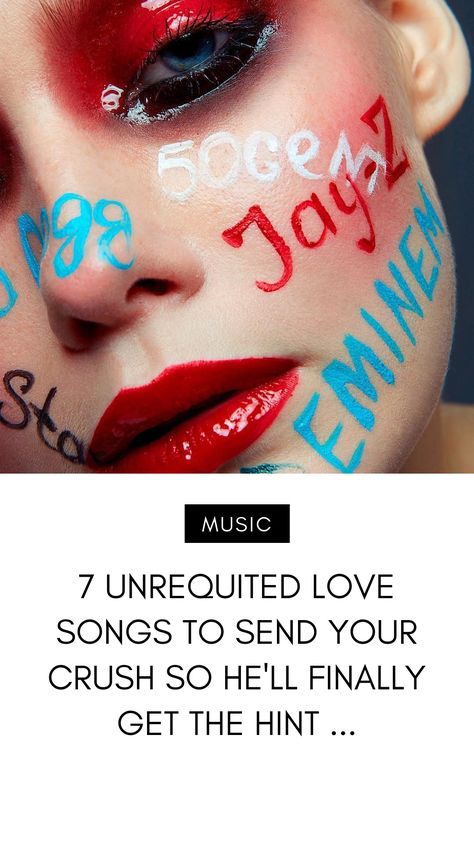 7 Unrequited Love Songs to Send Your Crush so He'll Finally Get the Hint ... Songs To Tell Your Crush You Like Them, Songs To Send To Your Crush, Songs For Your Crush, Enchanted By Taylor Swift, Unrequited Love Songs, Old Love Song, Take A Hint, Movie Hacks, Colbie Caillat