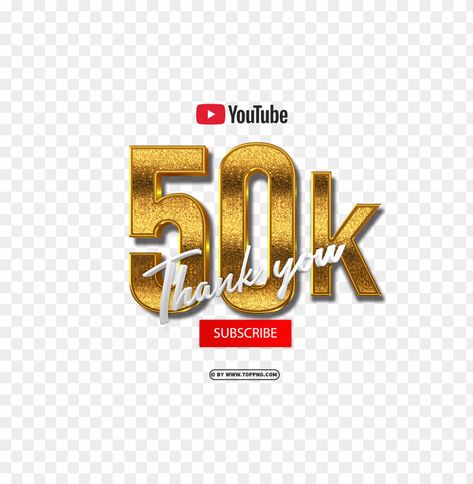 Youtube Quotes, Youtube Facts, Gold Png, Gold Clipart, Background High Quality, First Youtube Video Ideas, Youtube Images, Photo Logo Design, Youtube Subscribers