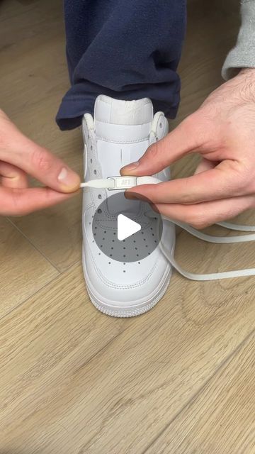 20M views · 821K likes | Strapz Premium Sneaker Laces on Instagram: "Save and Share this with a friend! 🤩🤝  Laces⚡️: Strapz Bellevue v2 - White - 140cm/55’’  #airforce1 #customaf1 #af1custom #sneakersaddict #kicksonfire #jordans #jumpman #nikeaddict #jordandepot #sneakerlovers #freshkicks #complexkicks #instakicks #dailykicks #sneakers #laceswap #sneakerhead #streetwear #retro #streetstyle #sneakernews #shoesaddict #solecollector #hypebeast #nicekicks #kickstagram #sneakernews #asmr" Shoe Lace Patterns For Nike, Custom Synthetic Lace-up Sneakers For Jogging, White Lacing Sneakers For Streetwear, Lace-up Sneakers With White Laces For Streetwear, Nike Custom Lace-up Sneakers In Synthetic, Nike Jordan Lace-up Synthetic Shoes, Nick Shoes, Diy Fashion Videos, Red Tape