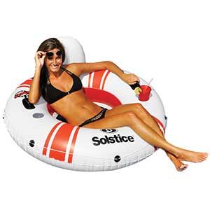 Super Chill Single Person Inflatable Float White Swimming Pool, Inner Tube Float, Pool Tube, Inflatable Float, Pool Floats, Pool Toys, Inner Tube, Inner Tubes, Cool Pools