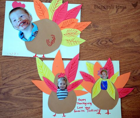 5 Easy Turkey Crafts for Kids - "turkey yourself" we sent these to grandma last year and it was so much fun. She loves the mail and the kids thought they were hilarious turkeys. Turkey Crafts Preschool, Diy Thanksgiving Crafts, Thanksgiving Crafts For Toddlers, Thanksgiving Turkey Craft, Preschool Crafts Fall, Easy Thanksgiving Crafts, November Crafts, Turkey Crafts, Thanksgiving Preschool