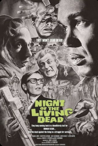 Home Movie Projector, Night Of The Living Dead, George Romero, The Living Dead, Movies Posters, 80s Horror, Zombie Movies, Zombie Costume, Pop Culture Art