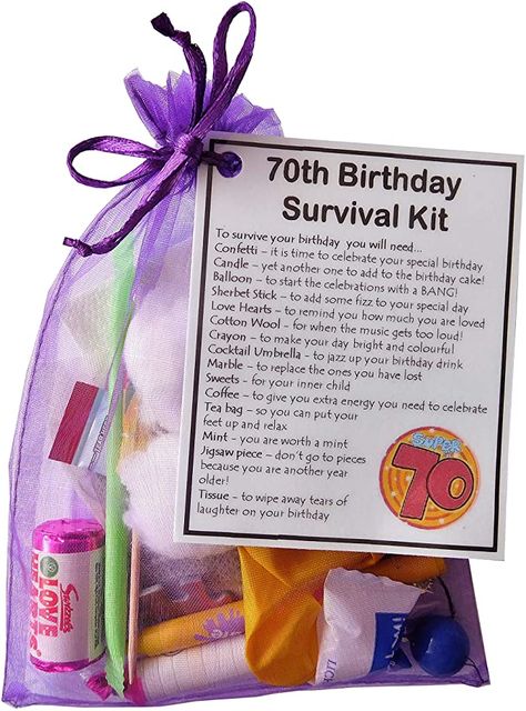 70th Birthday Ideas, Birthday Survival Kit, Picture Coasters, 70th Birthday Presents, Survival Kit Gifts, Friend Cards, Smile Gift, Birthday Presents For Men, Birthday Drinks