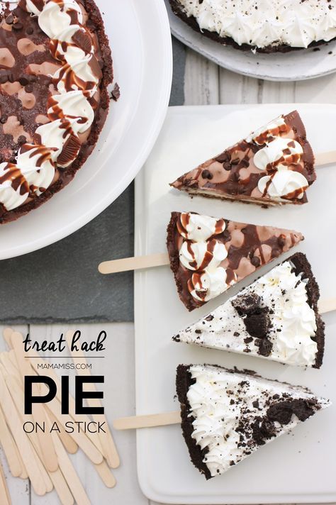 PIE ON A STICK, Frozen pies + popsicles sticks = instant summer treat! @mamamissblog #EdwardsPies #PMedia #ad Pie On A Stick, Roast Beef Sliders, Bread Booze Bacon, Spicy Fried Chicken, Honey Glazed Ham, Beef Sliders, Frozen Pie, Cooking Challenge, Buttermilk Fried Chicken