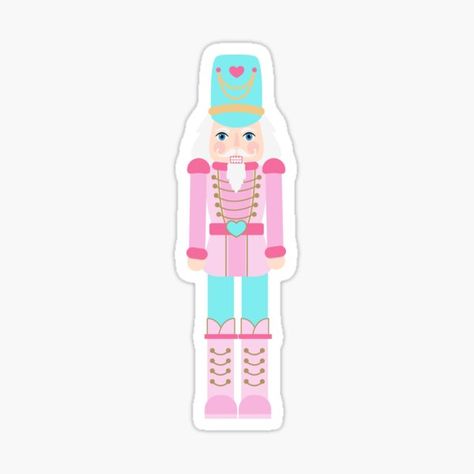 Nutcrackers Stickers for Sale Nutcracker Pink, Pink Merry Christmas, Merry Christmas Sticker, Hello Kit, Kindle Cover, Stickers For Sale, Nutcracker Christmas, Pipe Cleaner, Christmas Stickers