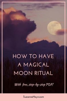 Step by step guide to having a new moon or full moon ritual. Align with lunar cycles and transform your life! Click through for a free step-by-step PDF. Magical Moon, Moon Spells, Moon Ritual, New Moon Rituals, Full Moon Ritual, Lunar Cycle, Moon Cycles, Moon Magic, Spiritual Practices