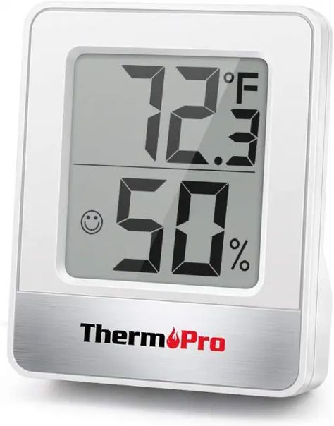 ThermoPro TP49 Digital Indoor Hygrometer Thermometer Humidity Monitor Room Thermometer, Thermometer Temperature, Guitar Room, Outdoor Thermometer, Face Icon, Humidity Sensor, Digital Thermometer, Weather Station, Barometer