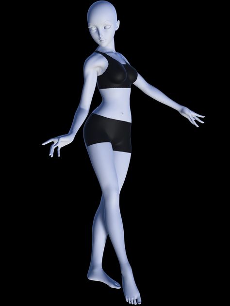 Art Base Full Body Pose, 3d Poses Reference Fem, 3d Poses Reference Couple, Profile Picture Reference, Easypose References, 3d Base Pose, Fullbody Pose Reference, 3d Modeling Reference, Magic Pose Reference