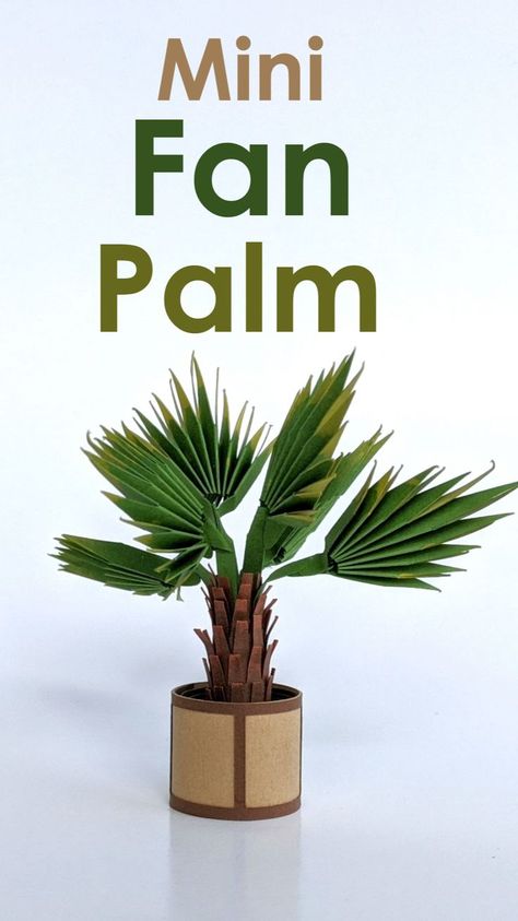 Check out this blog post to learn how to make a miniature palm tree from cardstock! Great for birthday invitations, dollhouses, cake toppers, centerpieces, and more! Palm Tree Tutorial, Mini Plants Diy, Paper Plants Diy, Miniature Palm Trees, Paper Palm Tree, Types Of Embroidery Stitches, Mini Palm Tree, Tree Tutorial, Diy Room Decor Videos