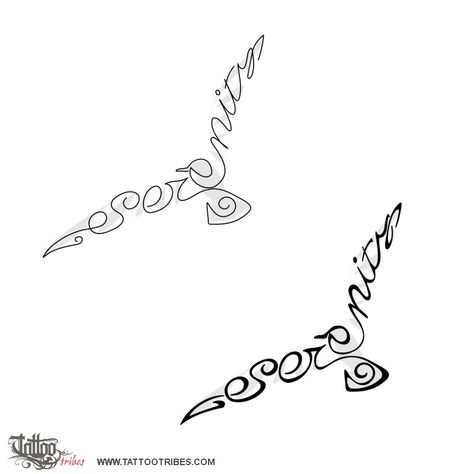 Seagulls - serenity    Laurie requested a design of a seagull shaped by the word serenity.    Seagulls are symbols of safety, safe travel and freedom. Serenity Tattoo, American Drawing, Seagull Tattoo, Freedom Tattoos, Sister Tattoo, Tattoo Bracelet, Symbol Tattoos, Phoenix Tattoo, Sister Tattoos