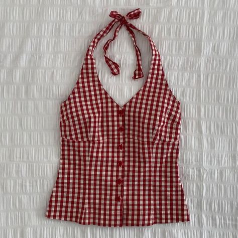 Honeymoon Lana Del Rey, Honeymoon Lana, Lana Del Rey Red, Diy Sy, Beachy Outfits, Gingham Top, Hozier, Dream Clothes, Upcycle Clothes