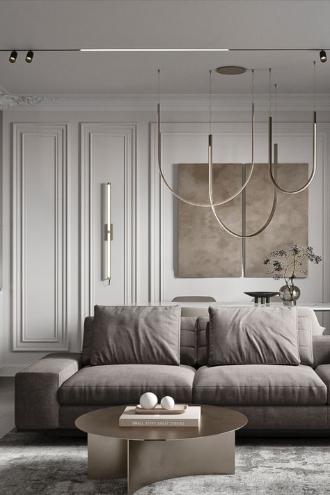 Classic Living Room Interior Design, Elegant Contemporary Living Room, Neoclassic Living Room, Neoclassic Interior Design, Neoclassical Living Room, Modern Classical Interior, Neoclassic Interior, French Style Interior, Classical Interior