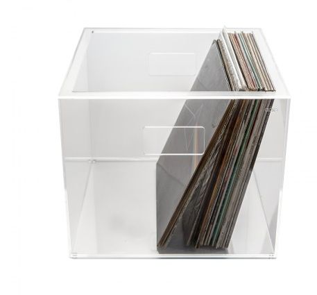 11 cool record crates and boxes | Vinylradar Record Shop Directory Vinyl Record Crate, Ikea Box, Ikea Boxes, Record Crate, Ikea Kallax Shelf, Kallax Shelf, Milk Crates, Dovetail Joinery, Kallax Ikea