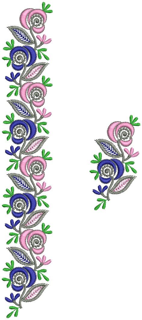 lace and border embroidery design Heavy Border Designs For Projects, Machine Embroidery Border Designs, Border Embroidery Design, 2024 Ideas, Types Of Lace, Lace Designs, Bead Embroidery Tutorial, Border Embroidery Designs, Border Designs