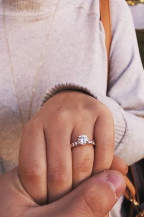 Engagement Rings Styles, Unique Rings Vintage, Popular Engagement Rings, Engagement Ring Inspiration, Ring Styles, Ring Settings, Instagram Engagement, Popsugar Fashion, Knot Ring