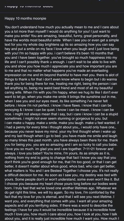 Happy 10 Months Anniversary Boyfriend, 10 Month Anniversary Paragraph For Him, Anniversary Paragraphs For Girlfriend, Happy 10 Months Anniversary, Long Message For Girlfriend, Long Love Paragraphs, Paragraphs For Your Boyfriend, Texts To Girlfriend, Paragraph For Boyfriend