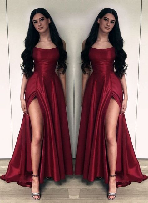 4122cb13c7a474c1976c9706ae36521d Prom Dresses Maroon, Vestidos Color Vino, Burgundy Prom Dresses, Open Back Prom Dress, Back Prom Dress, Burgundy Prom, Prom Long, Dress Open Back, Burgundy Prom Dress