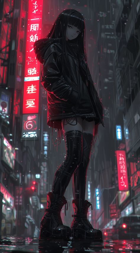 Created with Midjourney Ai #Character #Fantasy #Anime #cartoon #cyberpunk #sci-fi Anime Cyberpunk Female, Sci Fi Oc, Sci Fi Wallpapers, Cyberpunk Background, Fantasy Punk, Cyberpunk Women, Sasuke Chibi, Cartoon Cyberpunk, Dark Sci Fi