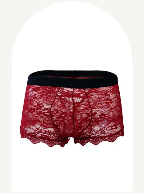 Boxer en dentelle Lace Boxers For Women, Spicy Clothes, Lace Boxers, Boxers For Women, Boxer For Men, Men Boxers, Mens Boxers, Chic Look, Swag Style