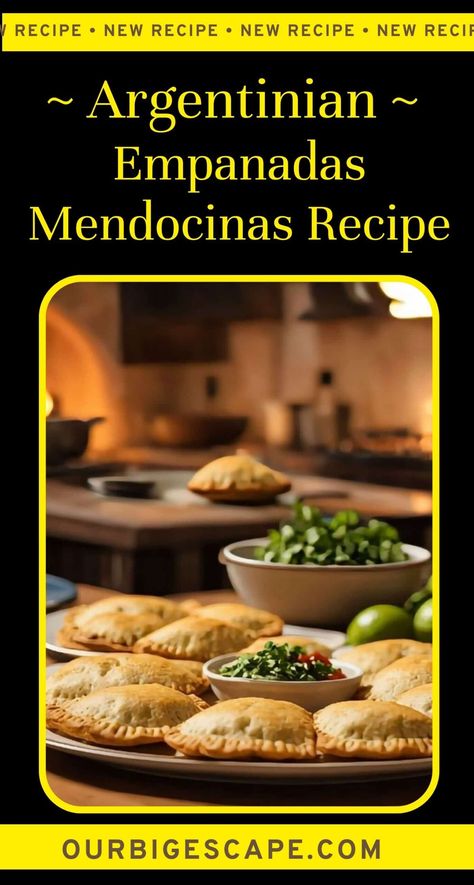 Argentinian Empanadas Mendocinas Recipe Empanadas Argentinas Recipe, Argentine Empanadas, Argentinian Empanadas, Argentinian Cuisine, Argentine Recipes, Beef Empanadas Recipe, Argentinian Food, Empanadas Dough, South American Recipes