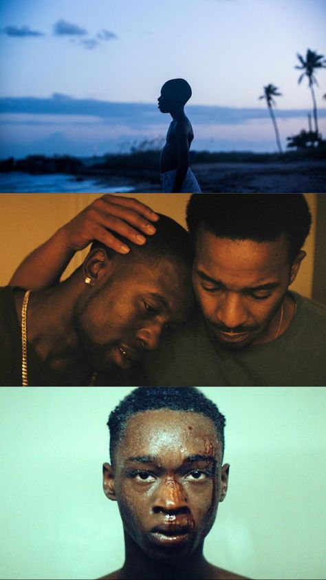 Moonlight Movie Stills, Black Movie Scenes, Silhouette Cinematography, A24 Photography, Black Cinematography, Movie Star Aesthetic, Moonlight Movie, Moonlight 2016, Cinematic Stills