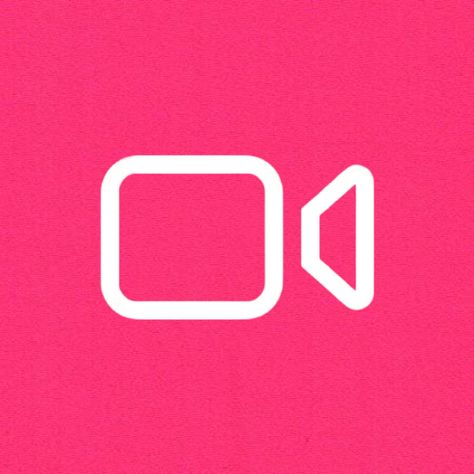 Hot Pink Facetime Icon, Pink Facetime Icon, Hot Pink App Icons, Facetime App Icon, Facetime Icon, Barbie Aesthetic, Iphone Ideas, Medium App, Pink Phone