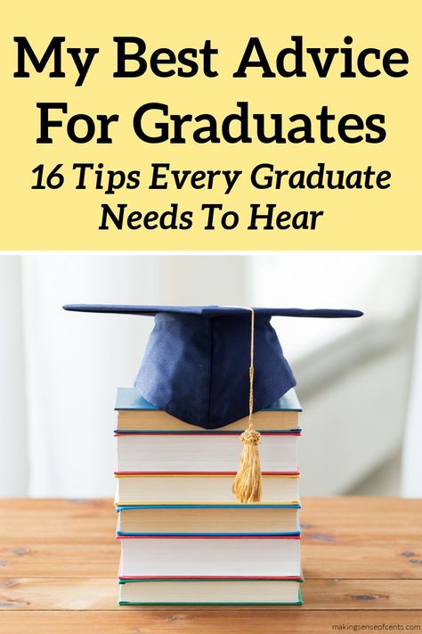 Are you wondering what is the best advice for high school graduates and best advice for college graduates? Whether you or someone you know is graduating high school or college, I have some great tips and wisdom to share. What To Do After Graduating College, Advice For Graduates High Schools, Things To Do Before You Graduate High School, Advice For College Freshmen, High School Quotes, Advice For The Graduate, College Checklist, Life After High School, Graduation Speech