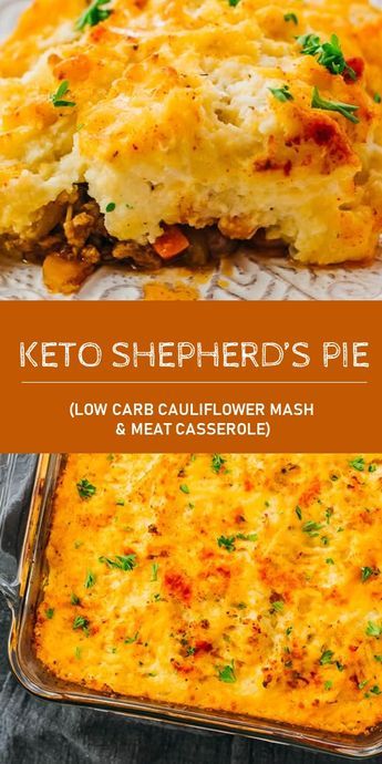 KETO SHEPHERD’S PIE (LOW CARB CAULIFLOWER MASH & MEAT CASSEROLE) - Food Info Keto Shepherd's Pie, Low Carb Casserole, Casserole Healthy, Meat Casserole, Medicine Tips, Cauliflower Mash, Shepherds Pie Recipe, Boiled Egg Diet Plan, Food Meals