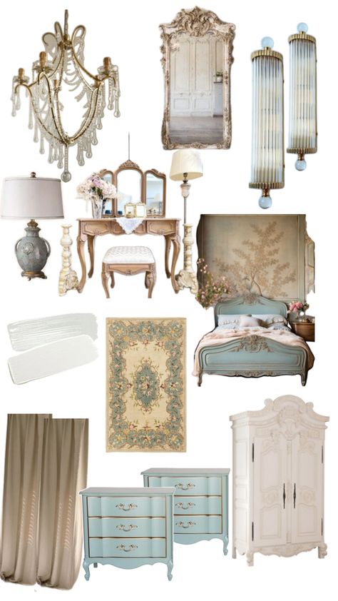 Rococo Style Bedroom, Rococo Aesthetic Bedroom, Rococo Room, Rococo Bedroom, Rococo Aesthetic, French Rococo, Salon Interior Design, Rococo Style, Light Spring