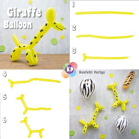 How To Make Balloon Animals, Fairy Masquerade, Balloon Giraffe, Easy Balloon Animals, Tattoos Henna, Balloon Bouquet Diy, How To Make Balloon, Qualatex Balloons, Party Masks